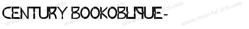 century bookoblique字体转换